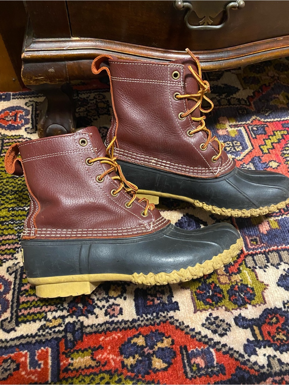 Men's LL Bean 8” Bean Boots - Picture 2 of 5